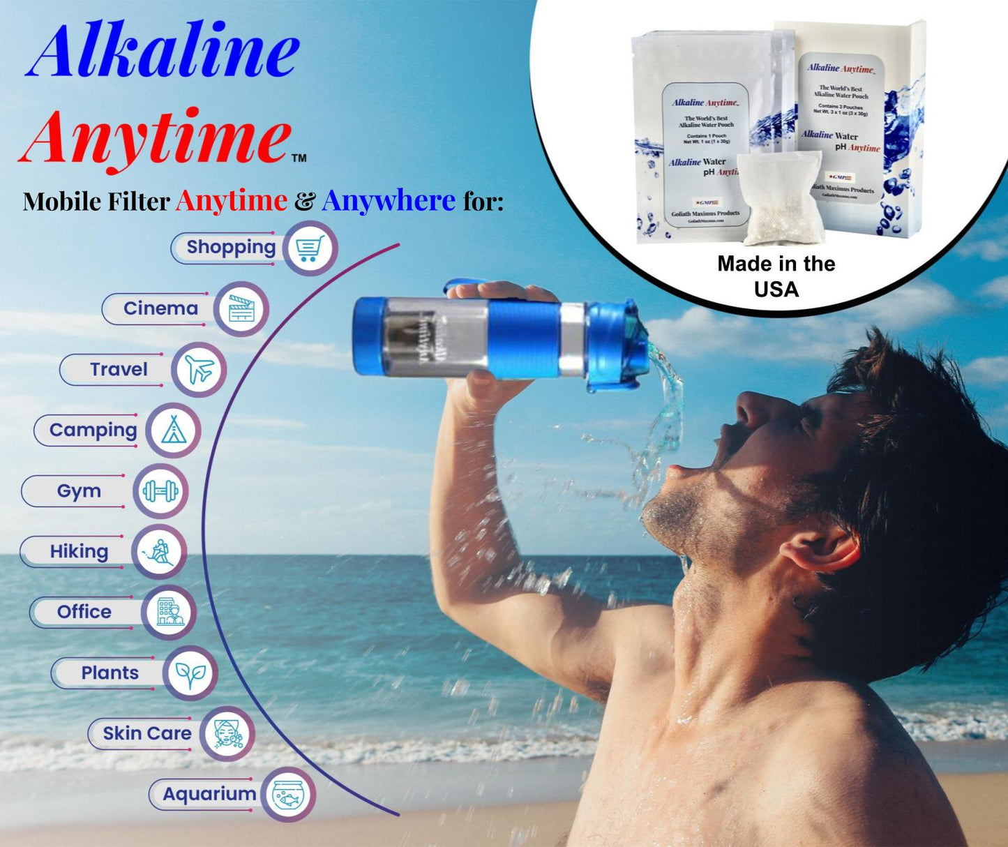 Alkaline Anytime Der beste Wasserfilterbeutel für alkalisches Wasser